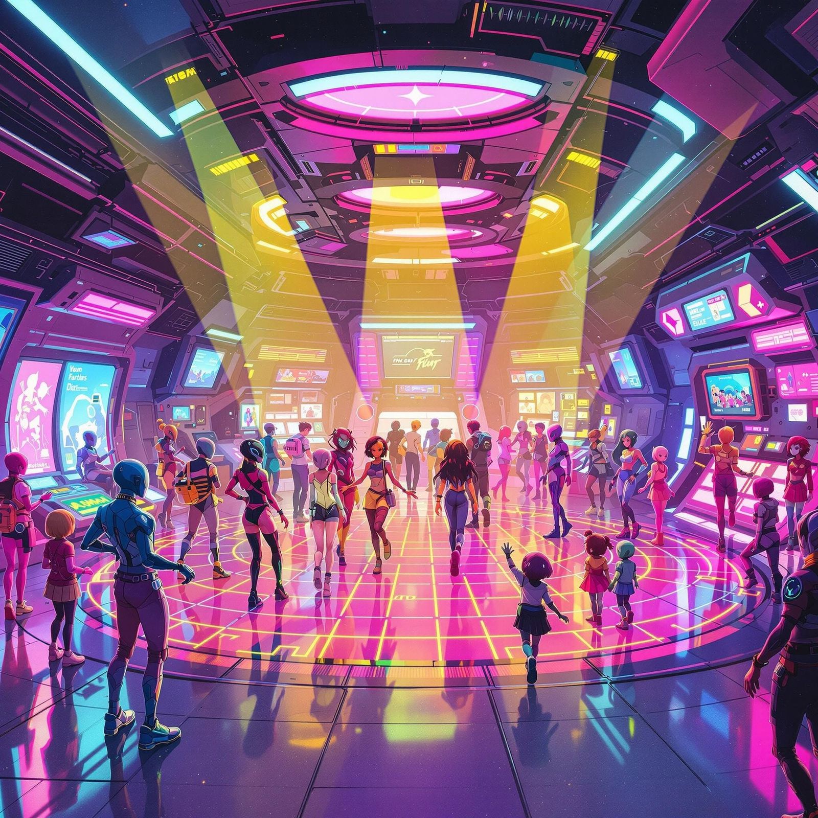 Cosmic Funksters in Neon Dreams