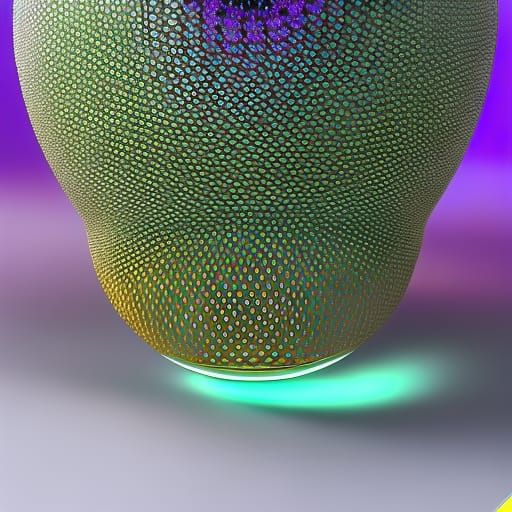 Fractal Fabergé Egg in Velvet Gold Mine