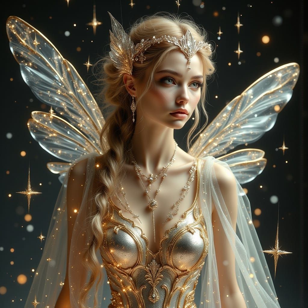 Angel Alien Fashion in Ethereal Stardust