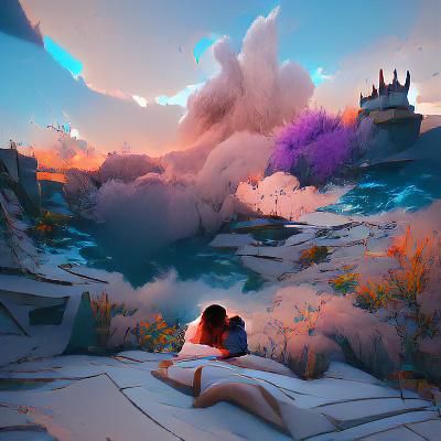 Fantastical Splash Screen Art in Deep Color