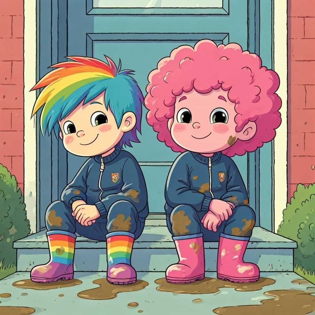 Muddy Buddies: A Whimsical Friendship Adventure