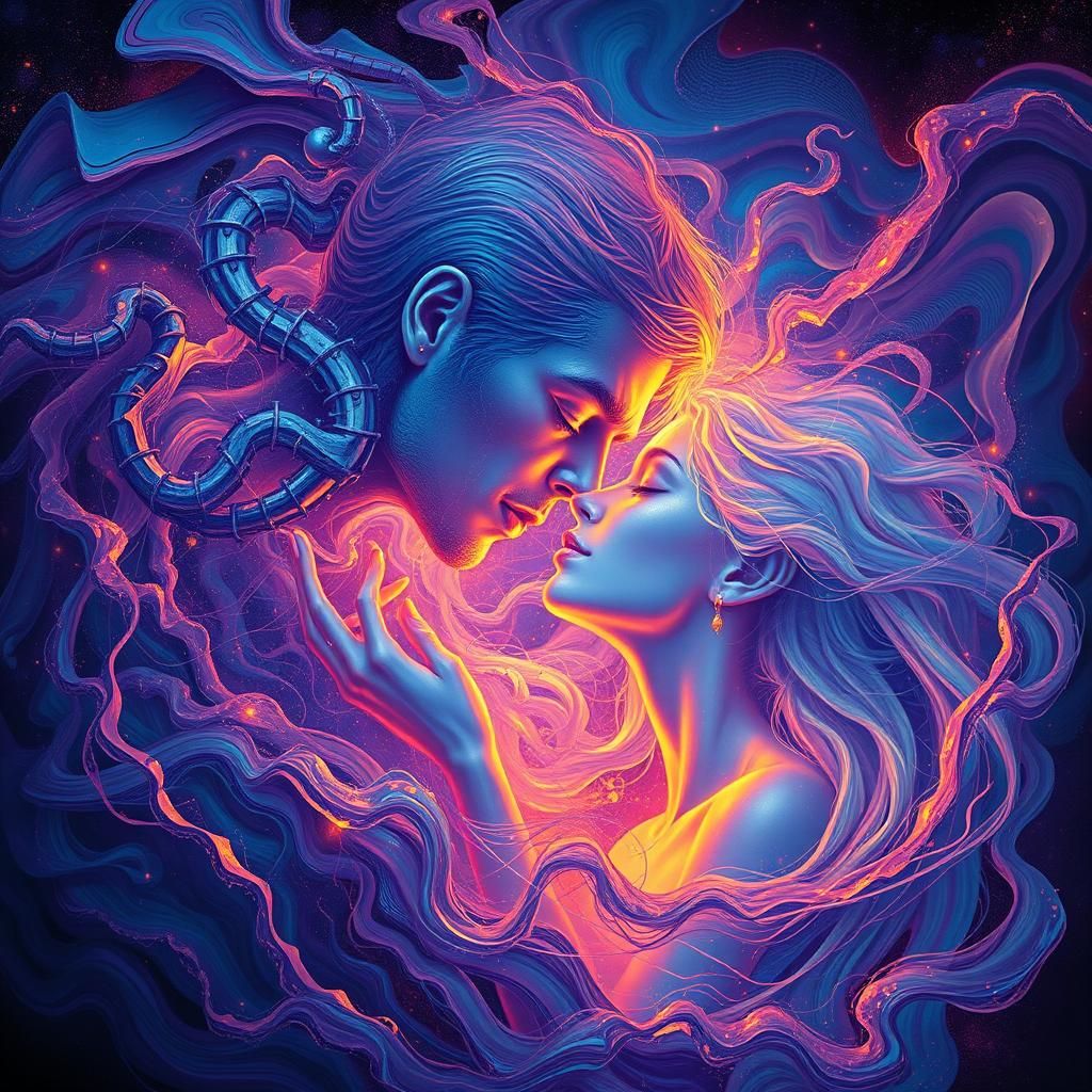Surreal Love and Passion in Iridescent Hues