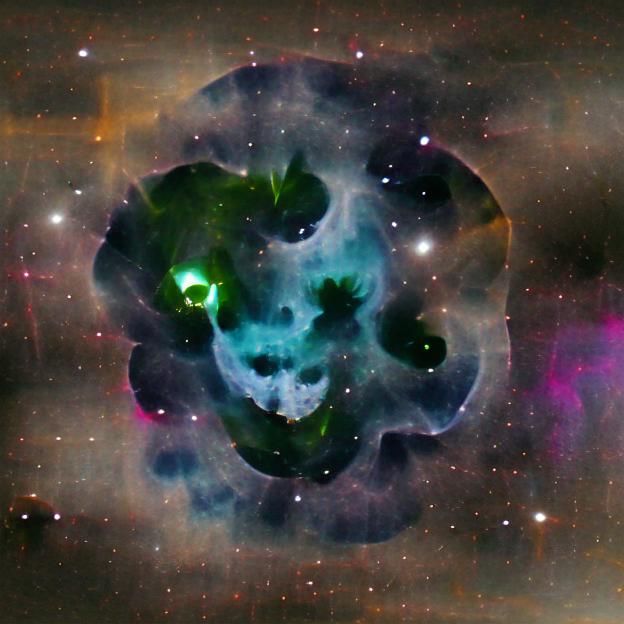 Skull Nebula in Space