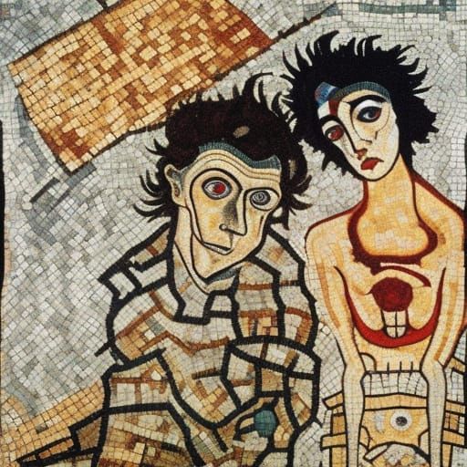 Melancholic Devil and Sea Urchin Mosaic