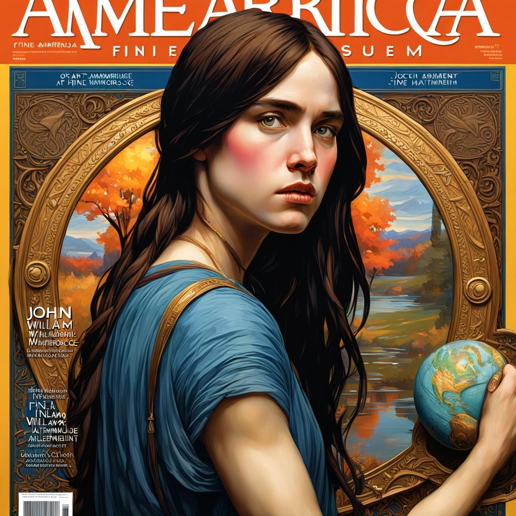 Fine Art Magazine Cover Inspired by Waterhouse
