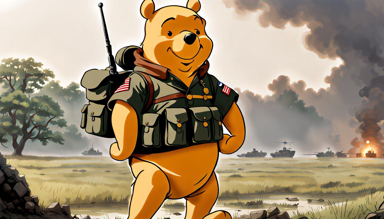 Hey Pooh! Pay attention to what’s going on behind you dude.
