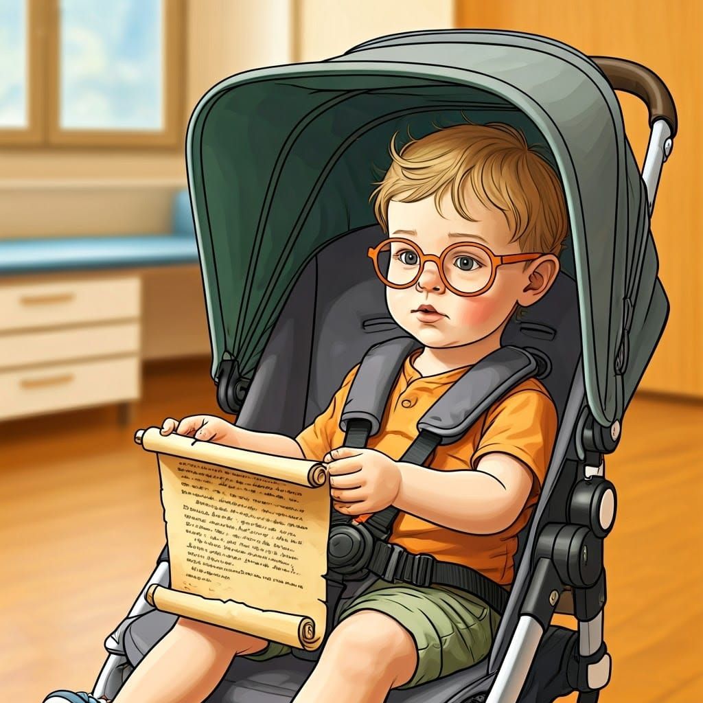 Whimsical Clinic Scene in Vibrant Colors