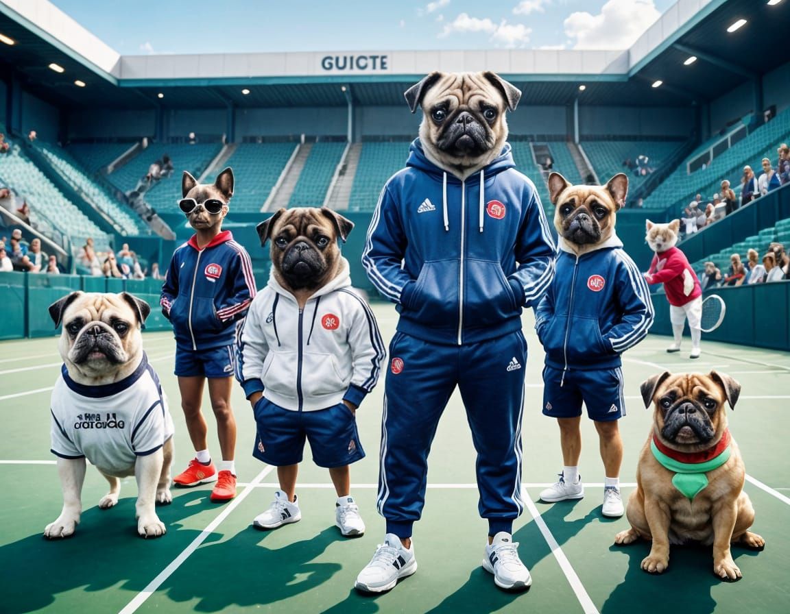 Anthropomorphic Animals Compete in Wombledon Finals