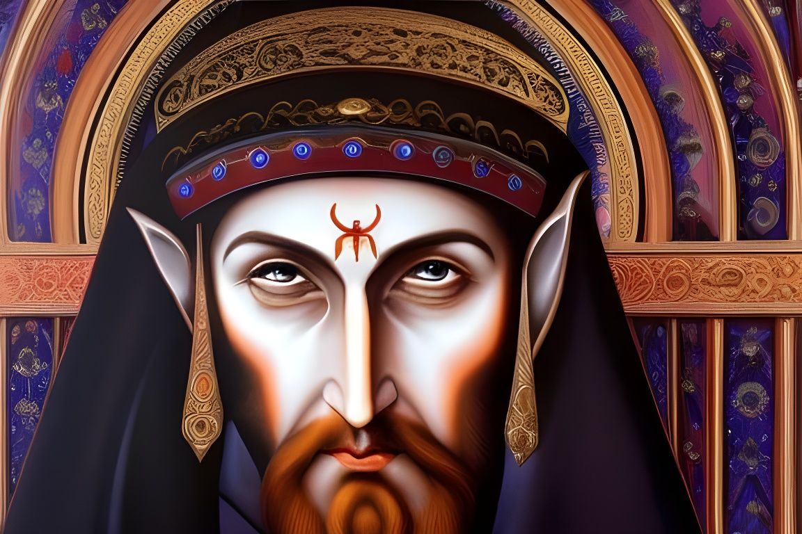 Saint Ignatius Legolas: Hyperdetailed Elvish Jesuit Monk