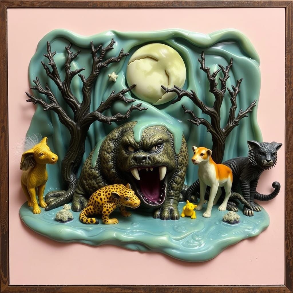 Badwaxwork menagerie melting