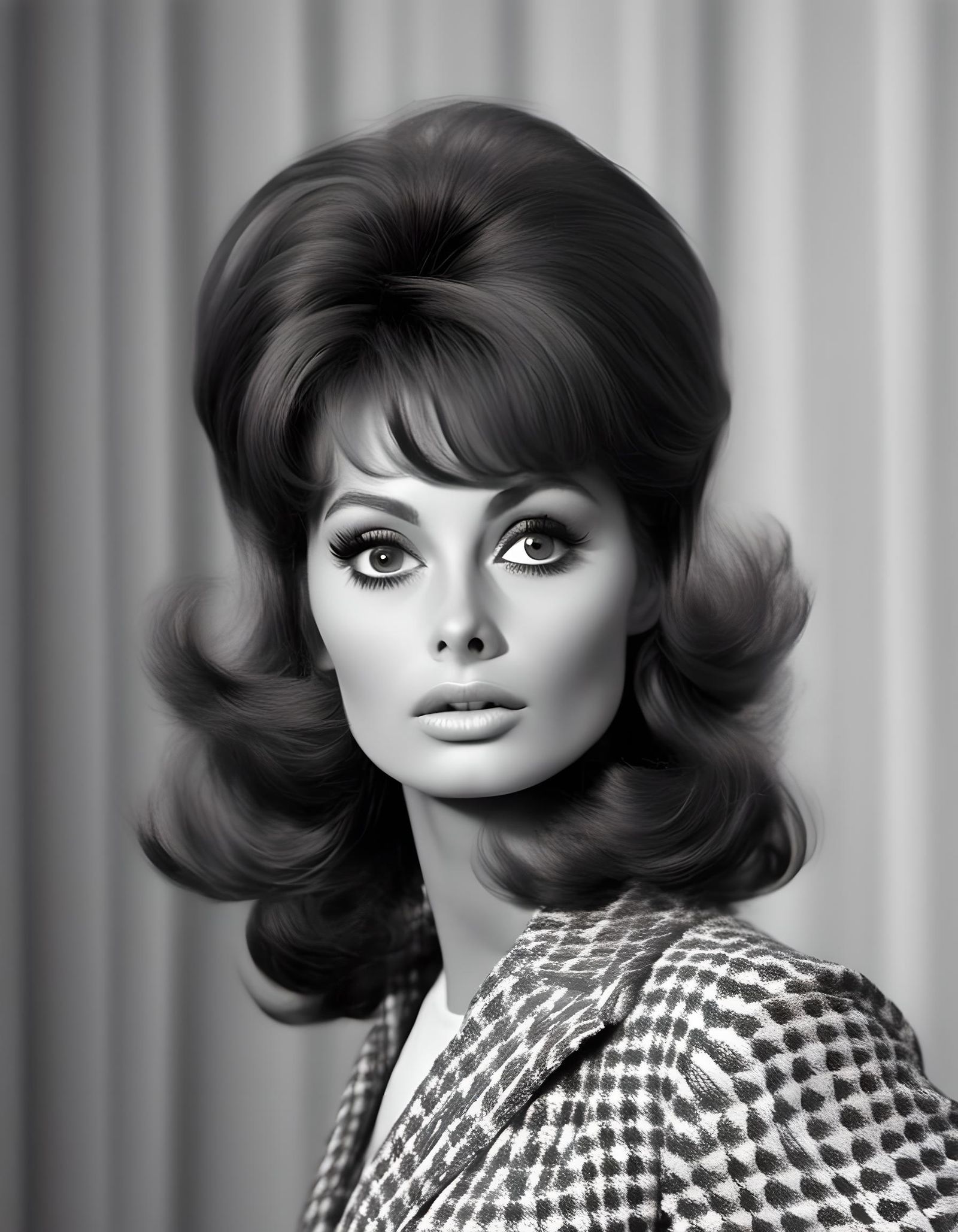 1960s Photo of Woman with Bouffant Hairstyle