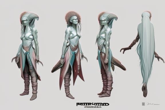 Detailed Alien Concept Art in Unreal Engine 5