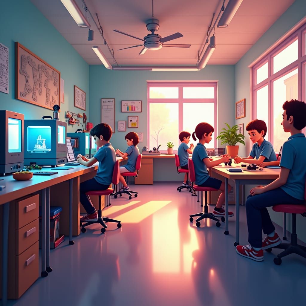 High School Students Explore STEM in Pixar-Inspired Classroo...