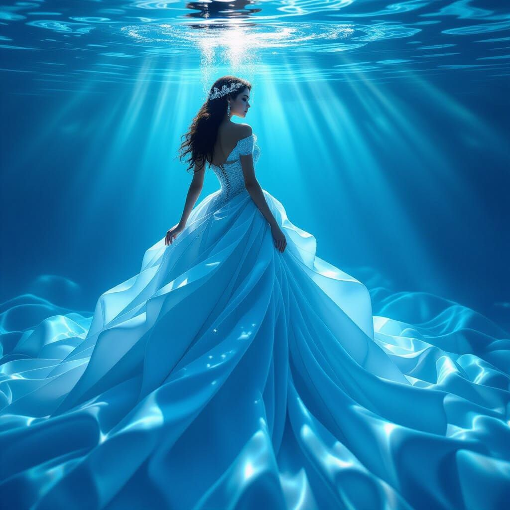 Empress in Digital Ocean of Light