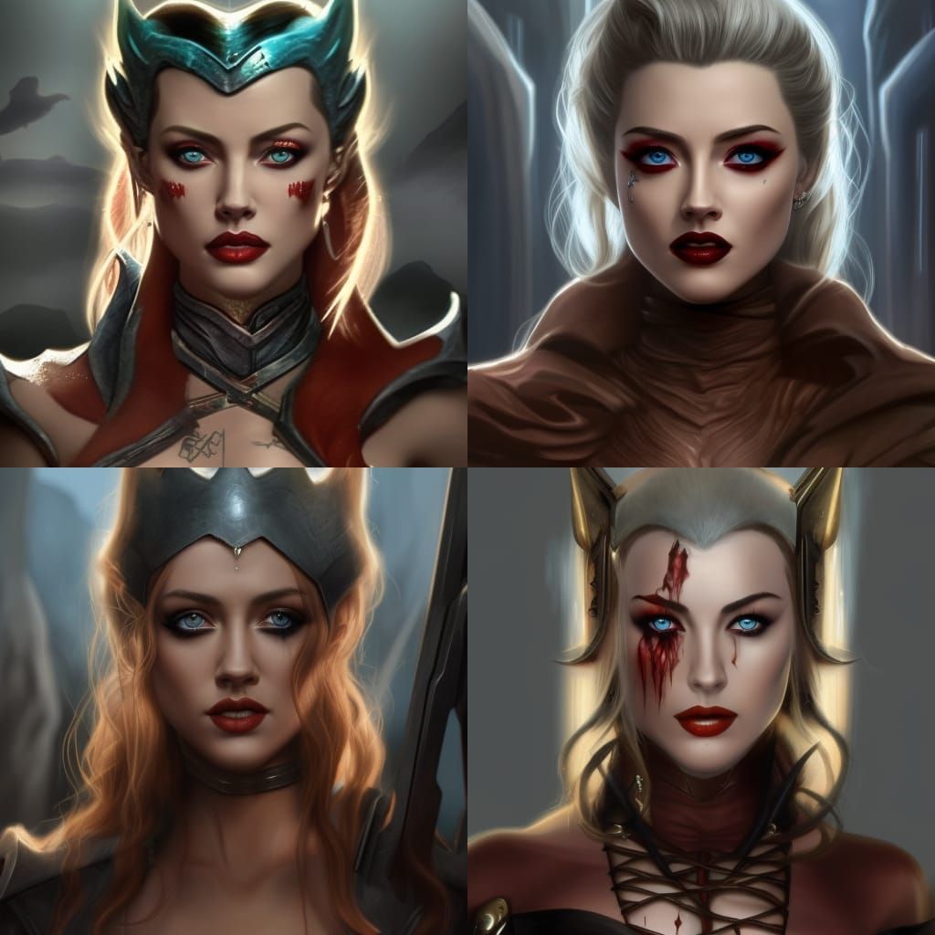 Amber Heard as Sith Lord in Cyberpunk Art