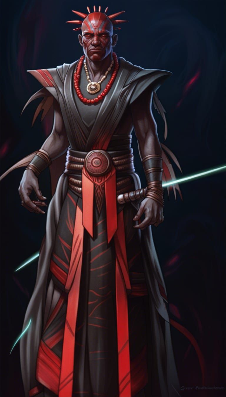 Sith Witch Doctor Concept Art in Hyperdetailed Style