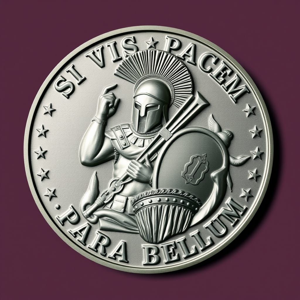 Spartan Warrior in Ancient Greek Coin Design