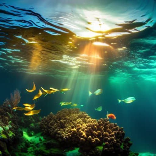 Underwater Mermaid Party in Hyperrealistic Style