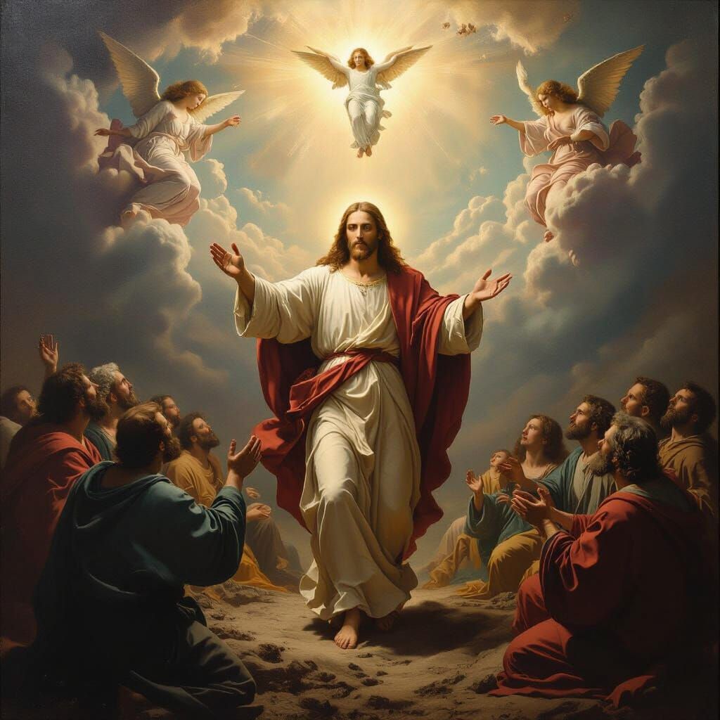 Jesus Christ's Arrival on Earth, Souls Ascend to Heaven