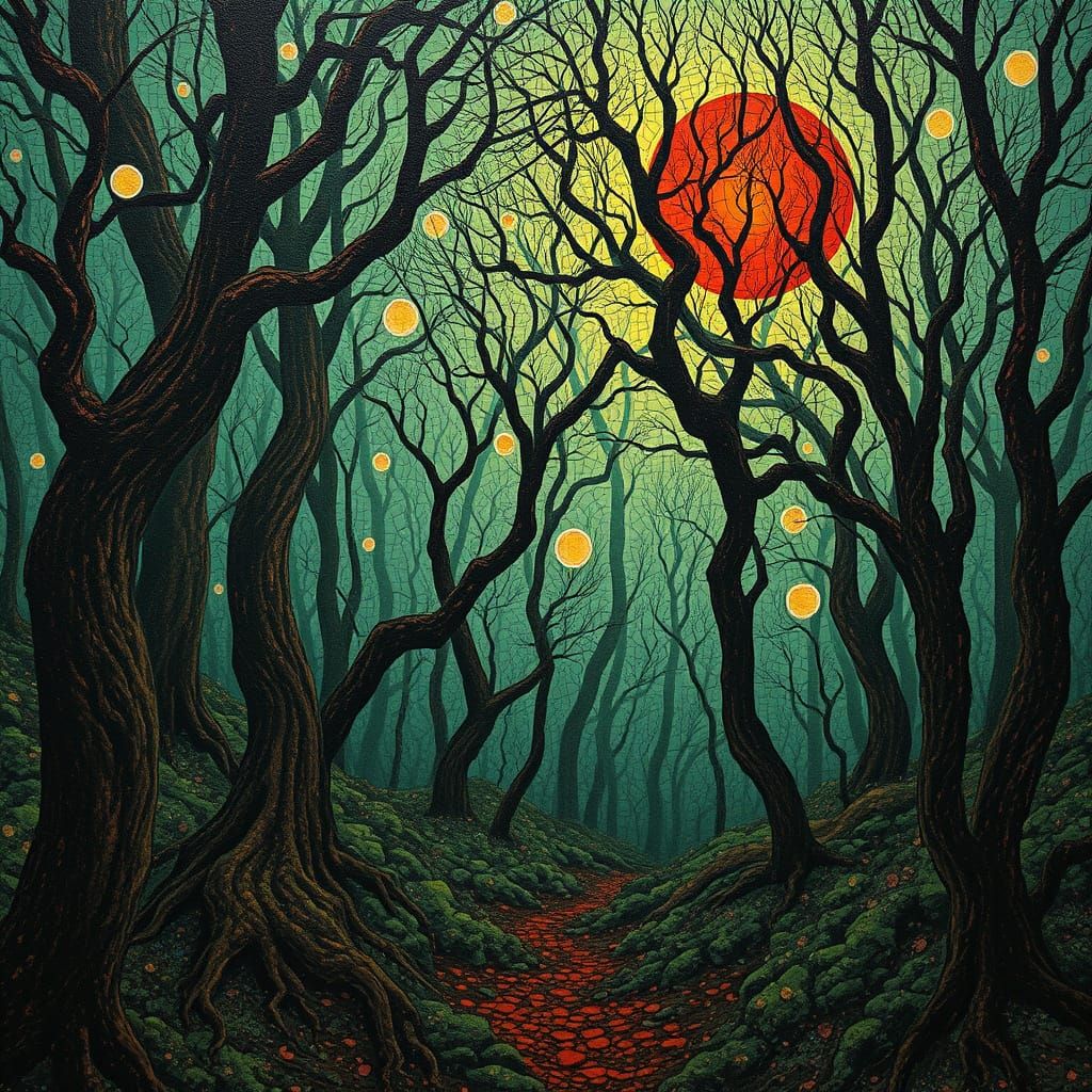 Eldritch Mosaic of Gnarled Forest