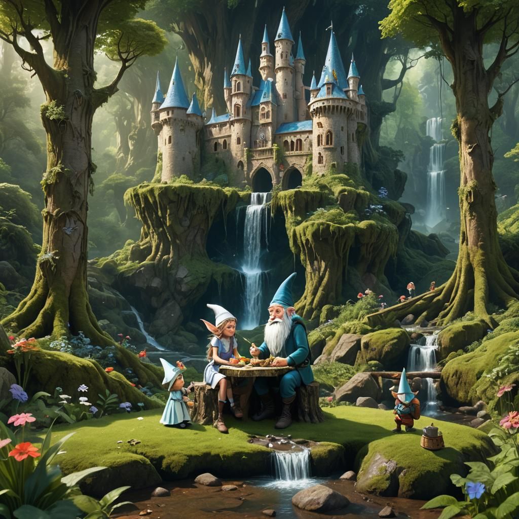 Fairy, Gnome, and Spock's Forest Picnic