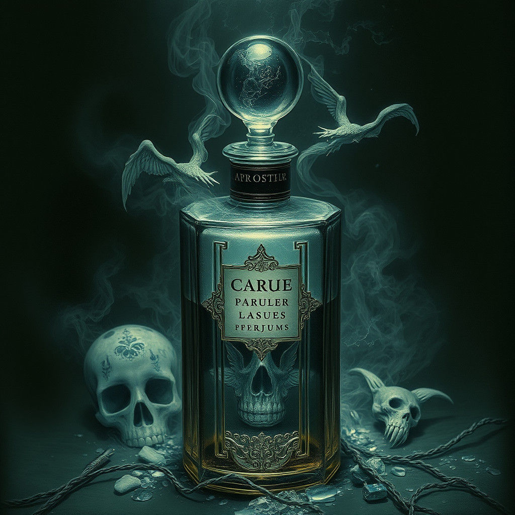 Horror Perfume Bottle in Doré Style