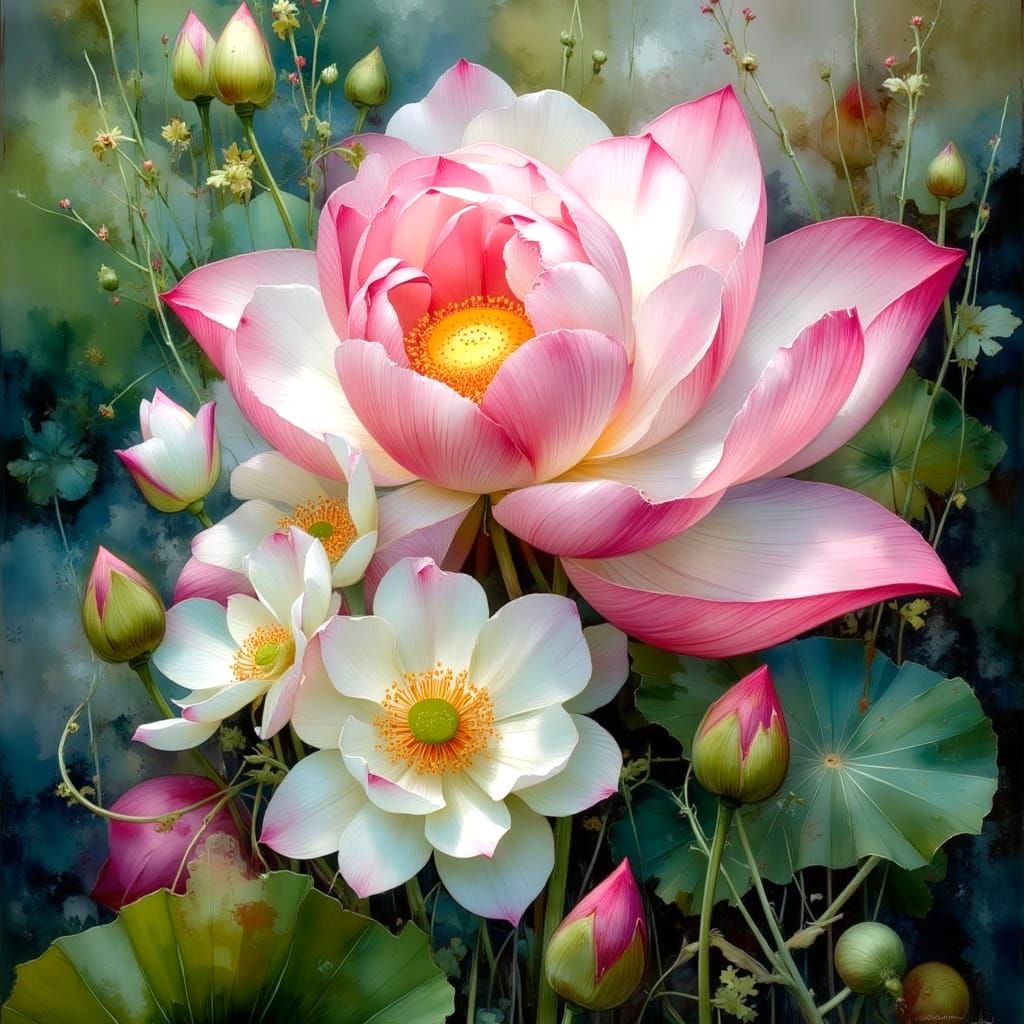 Enchanting Lotus Shapeshifter in Soft Focus