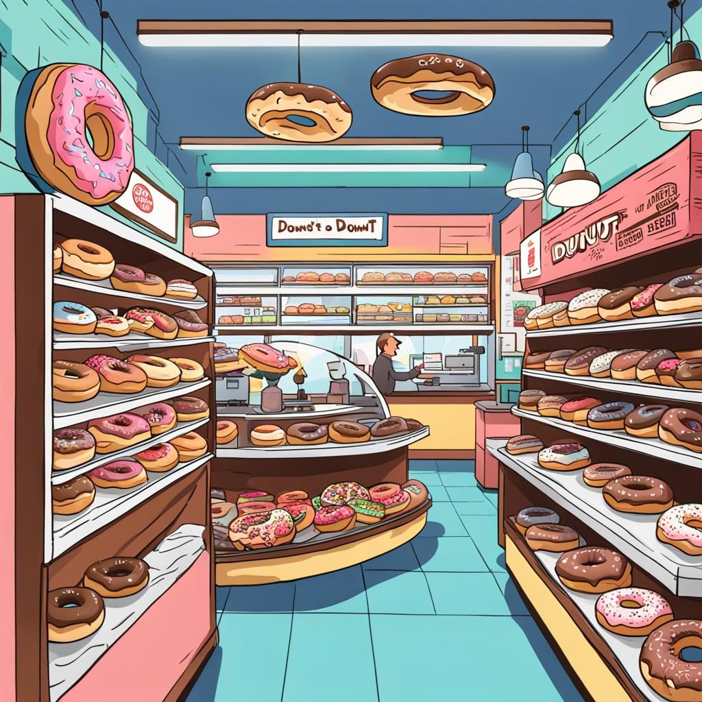 Inside a Donut Shop: A Sweet Scene