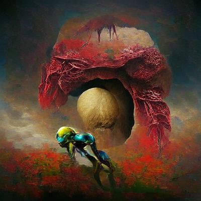 Metroid in a Haunting Dystopian Style