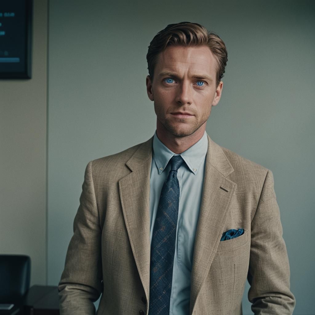 Cinematic Portrait of a Trust Fund Man