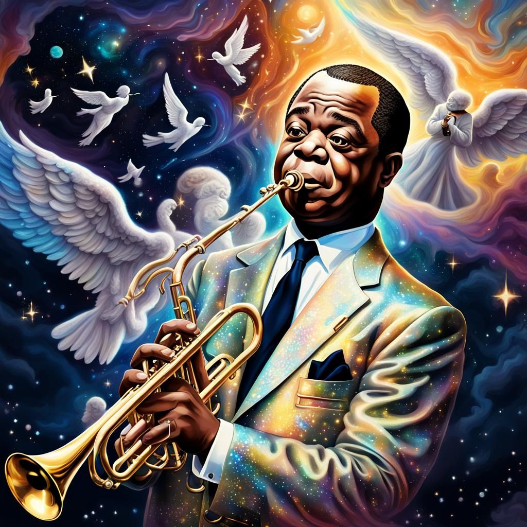 Louis Armstrong joue pour les anges...