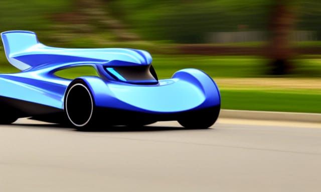 Futuristic Water Plasma Vapor Car