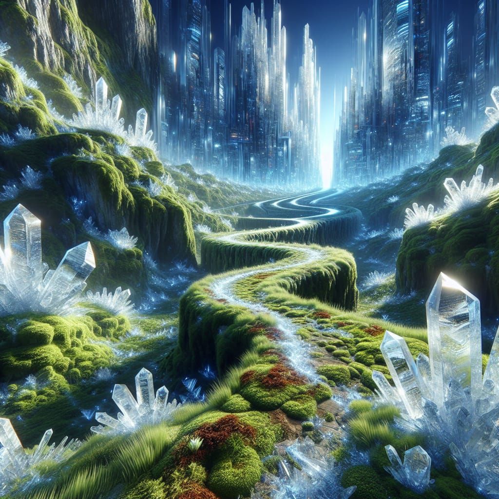 Mossy pathway to the Crystal Palace