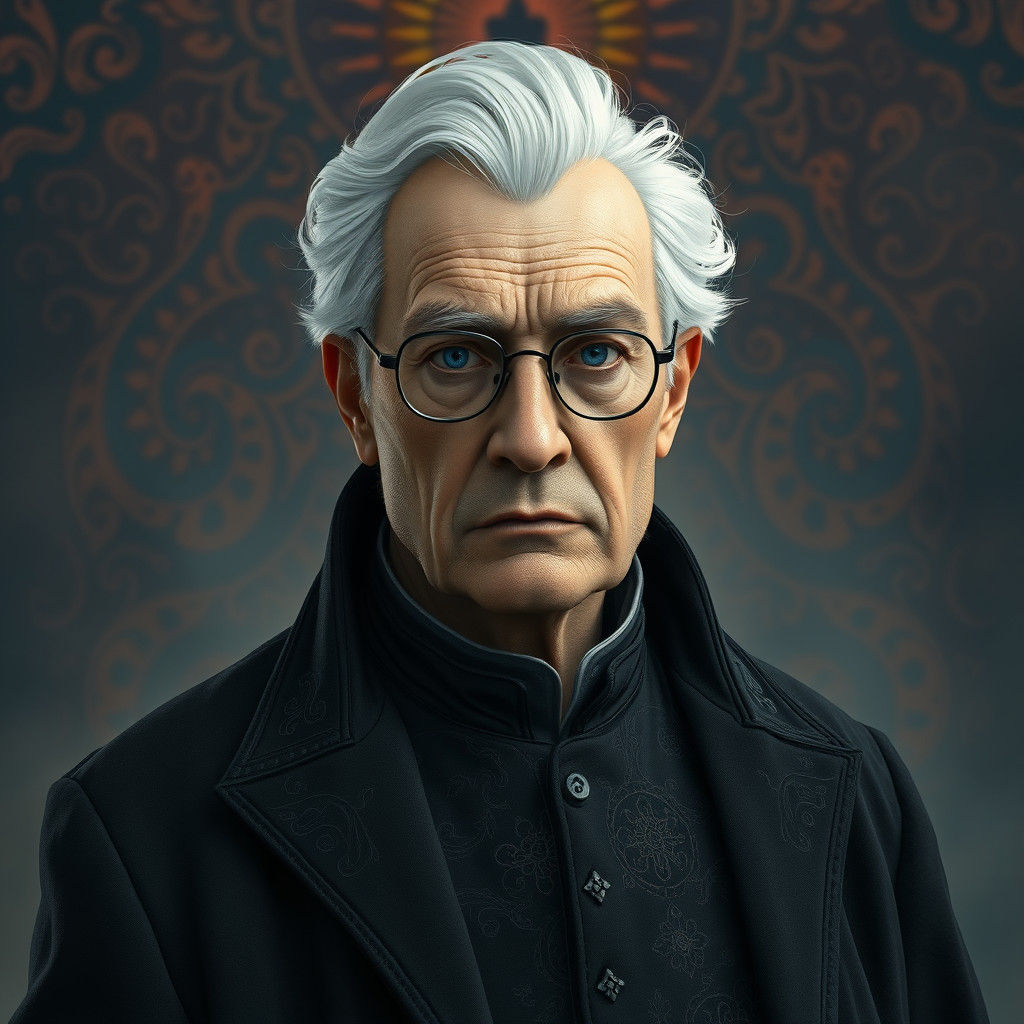 Mystical Man in Fantasy Realm Concept Art