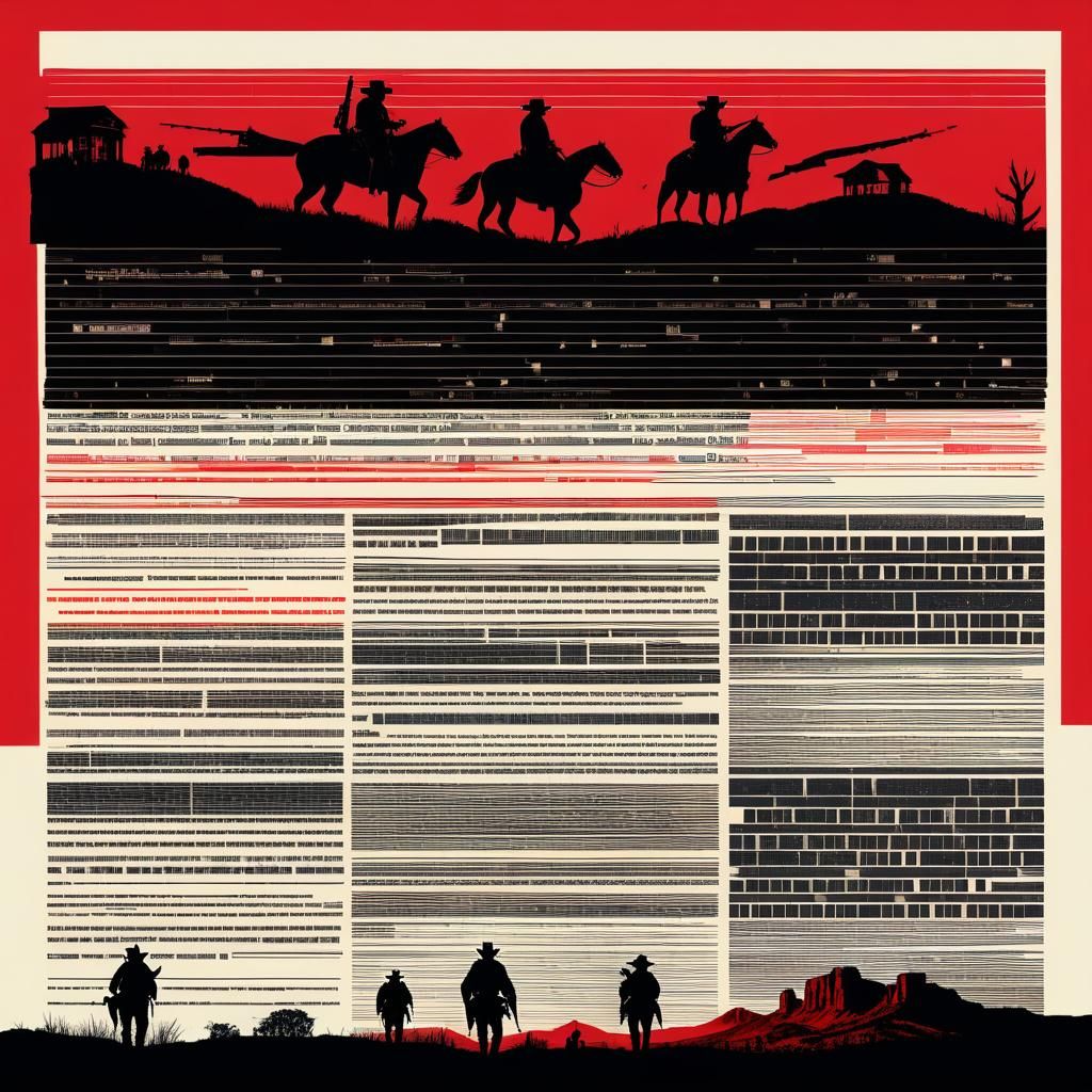Abstract Red Dead Redemption Scene