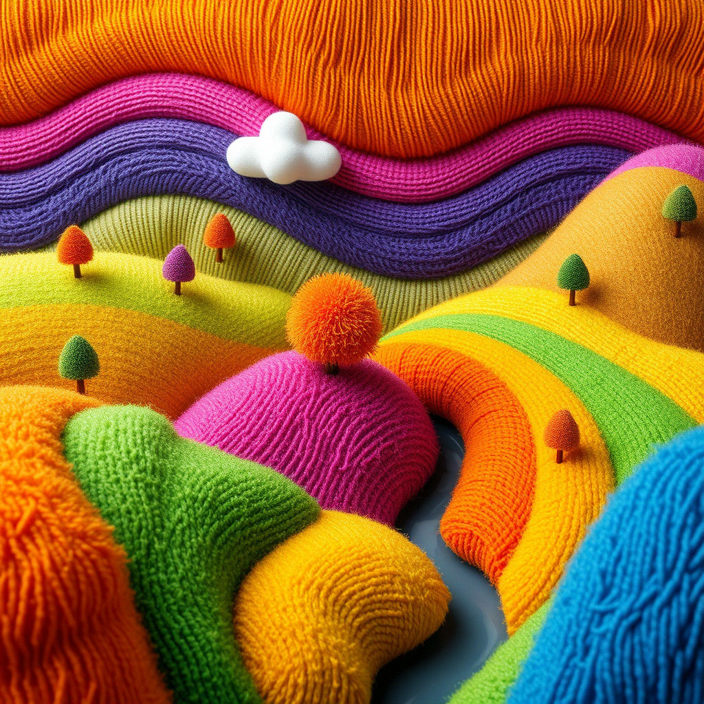 Colorful Whimsical Landscape in Detailed Matte Painting