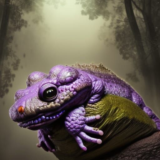 "Oooh a purple rock!"... "Aahhh! Not a purple rock!"