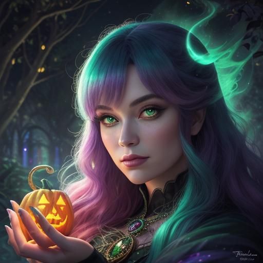 Whimsical Witchcraft in Retro Style