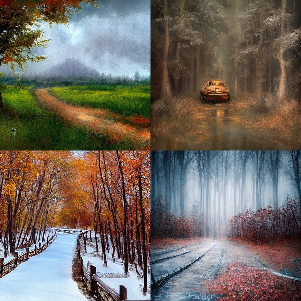 Abstract Geometric Shapes in Vibrant Colors