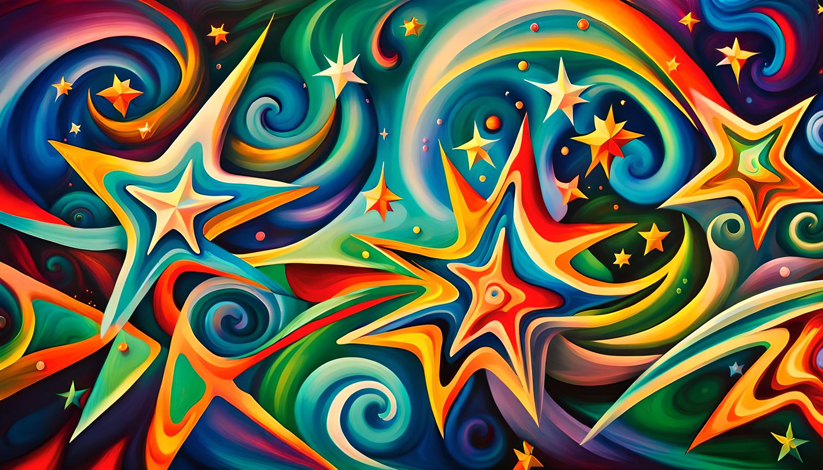 Iridescent Stars in Electromagnetic Plasma Maelstrom