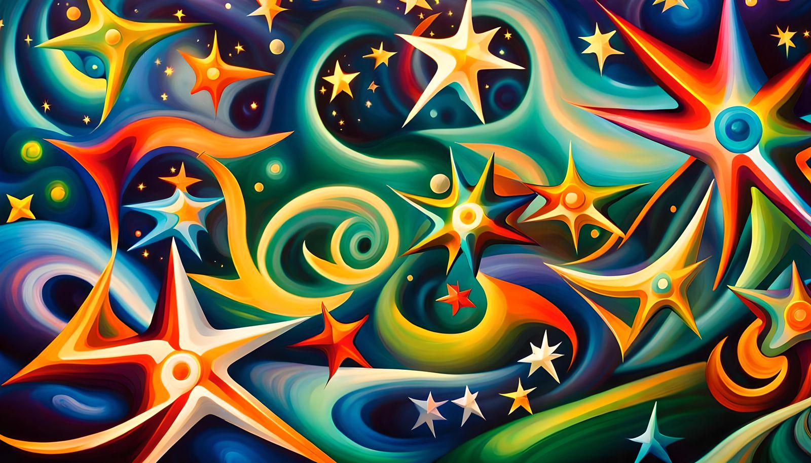 Iridescent Stars in Electromagnetic Plasma Maelstrom