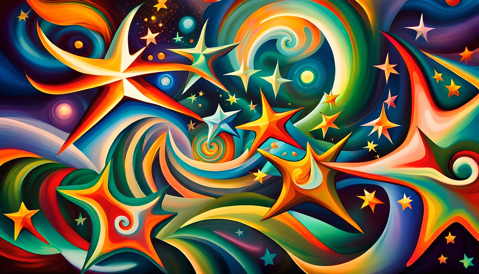 Iridescent Stars in Electromagnetic Plasma Maelstrom