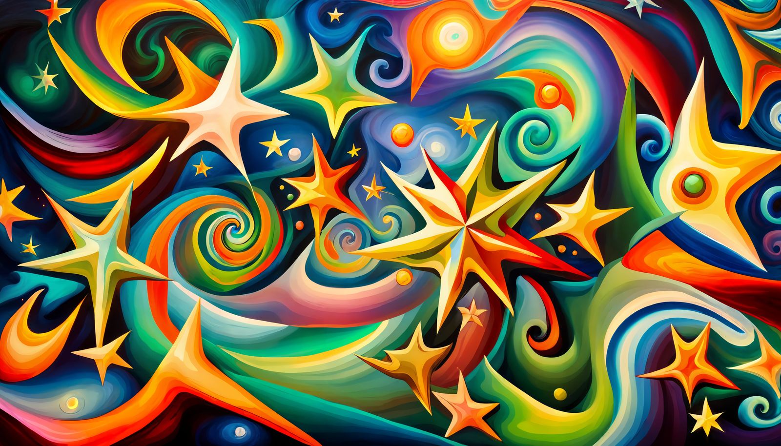 Iridescent Stars in Electromagnetic Plasma Maelstrom