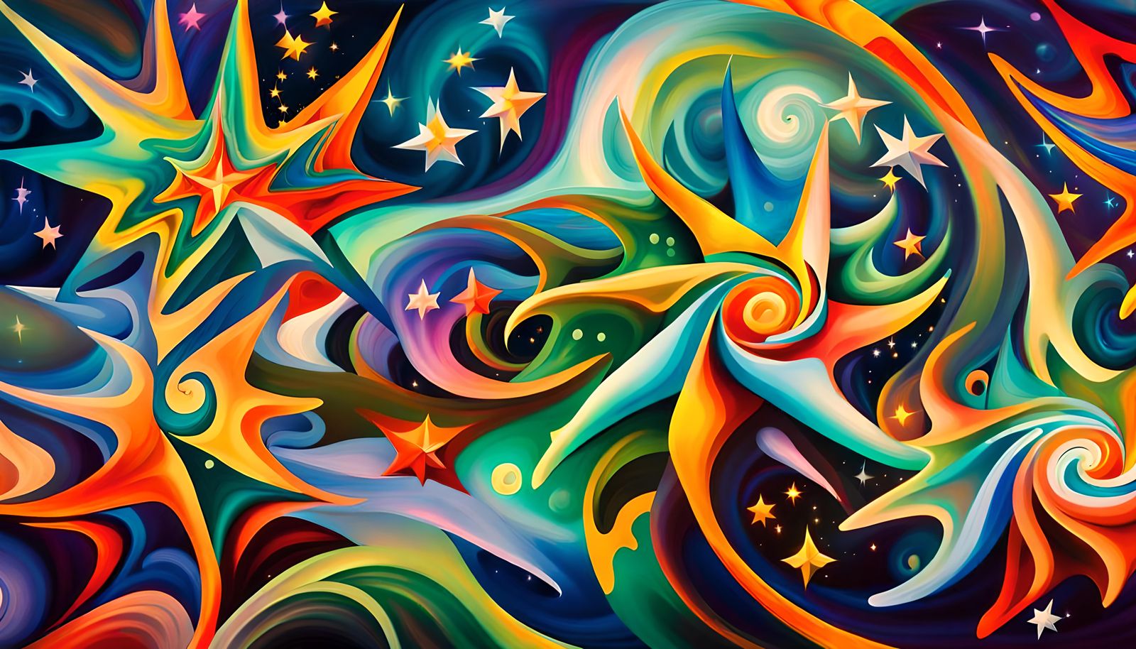 Iridescent Stars Connected in Electromagnetic Plasma, Naive ...