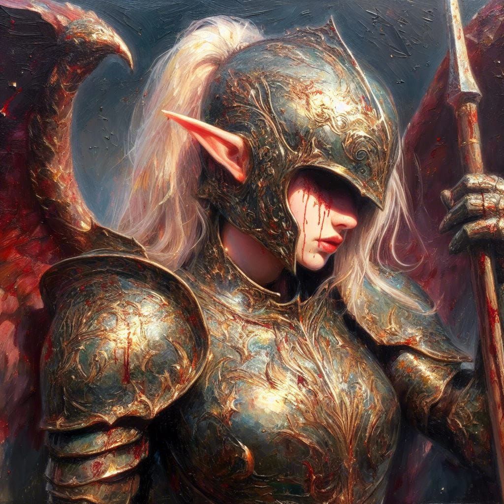 Stylized AI Generated Elf Character