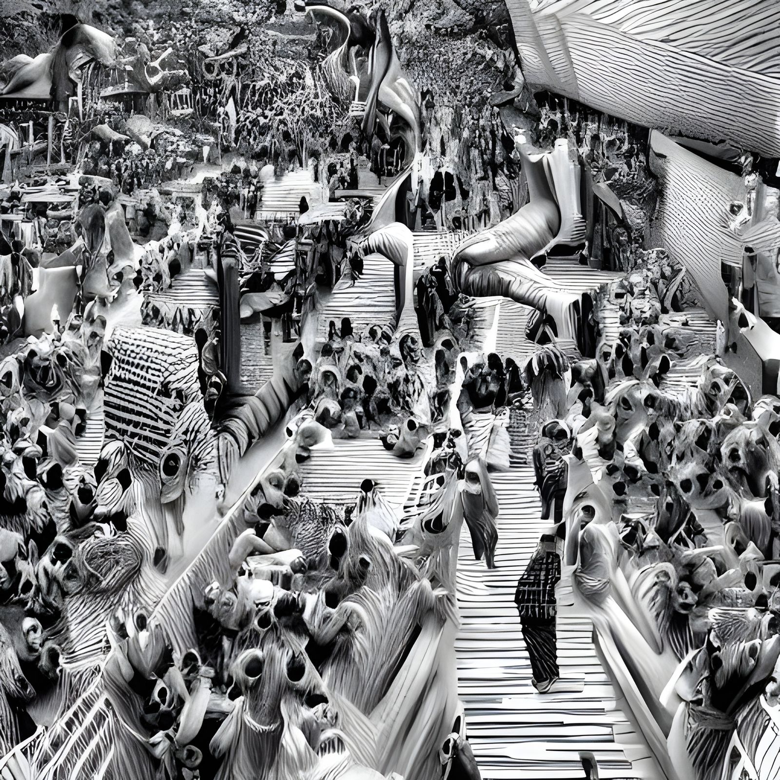 Hyperdetailed People in Black and White