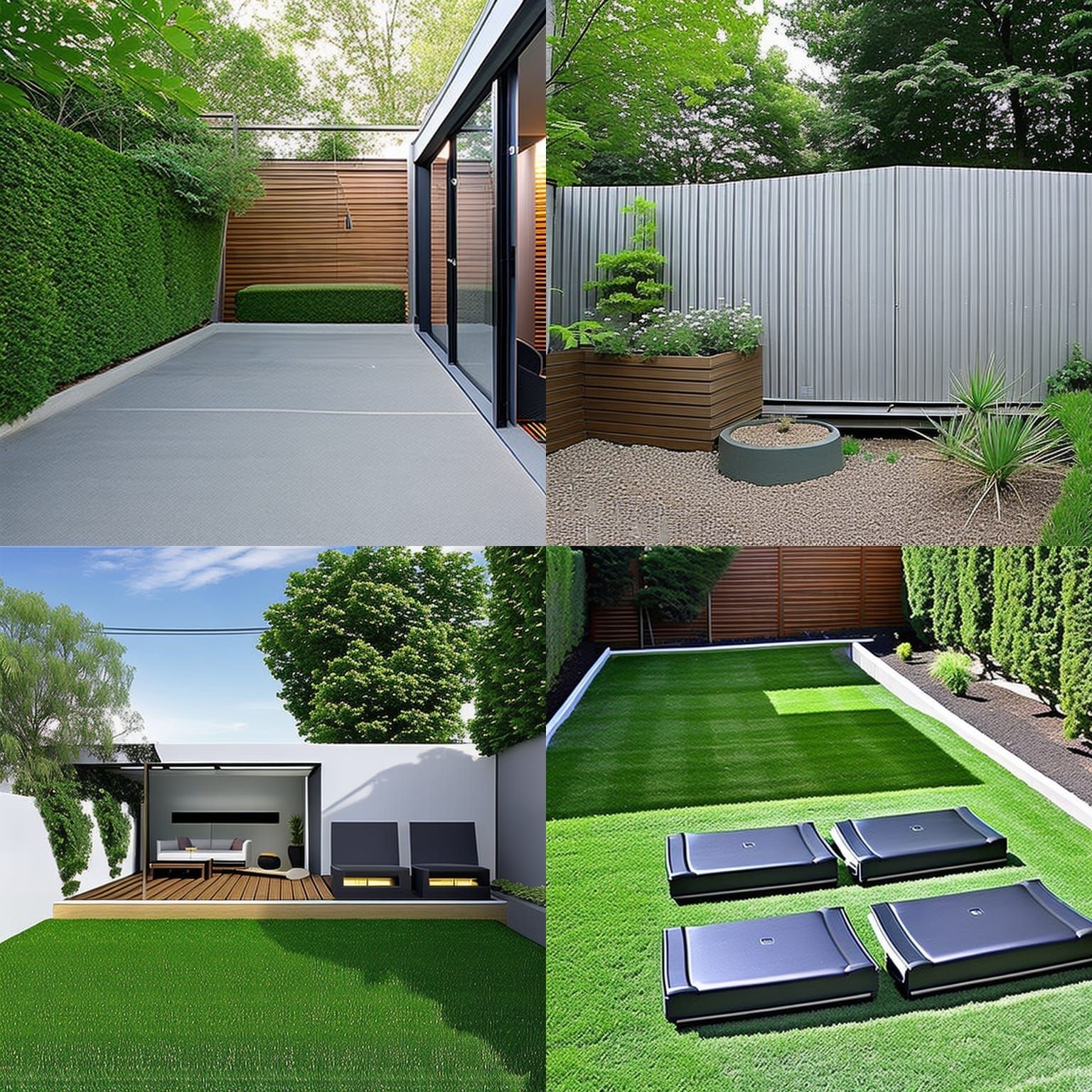 Eerie Liminal Space Backyard Photo