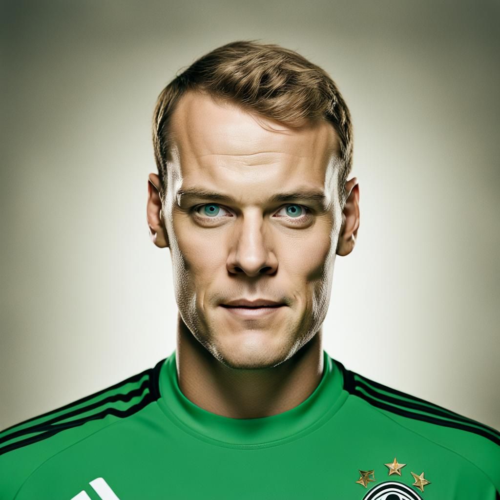 Germany Soccer Player Portrait in Munich Stadium
