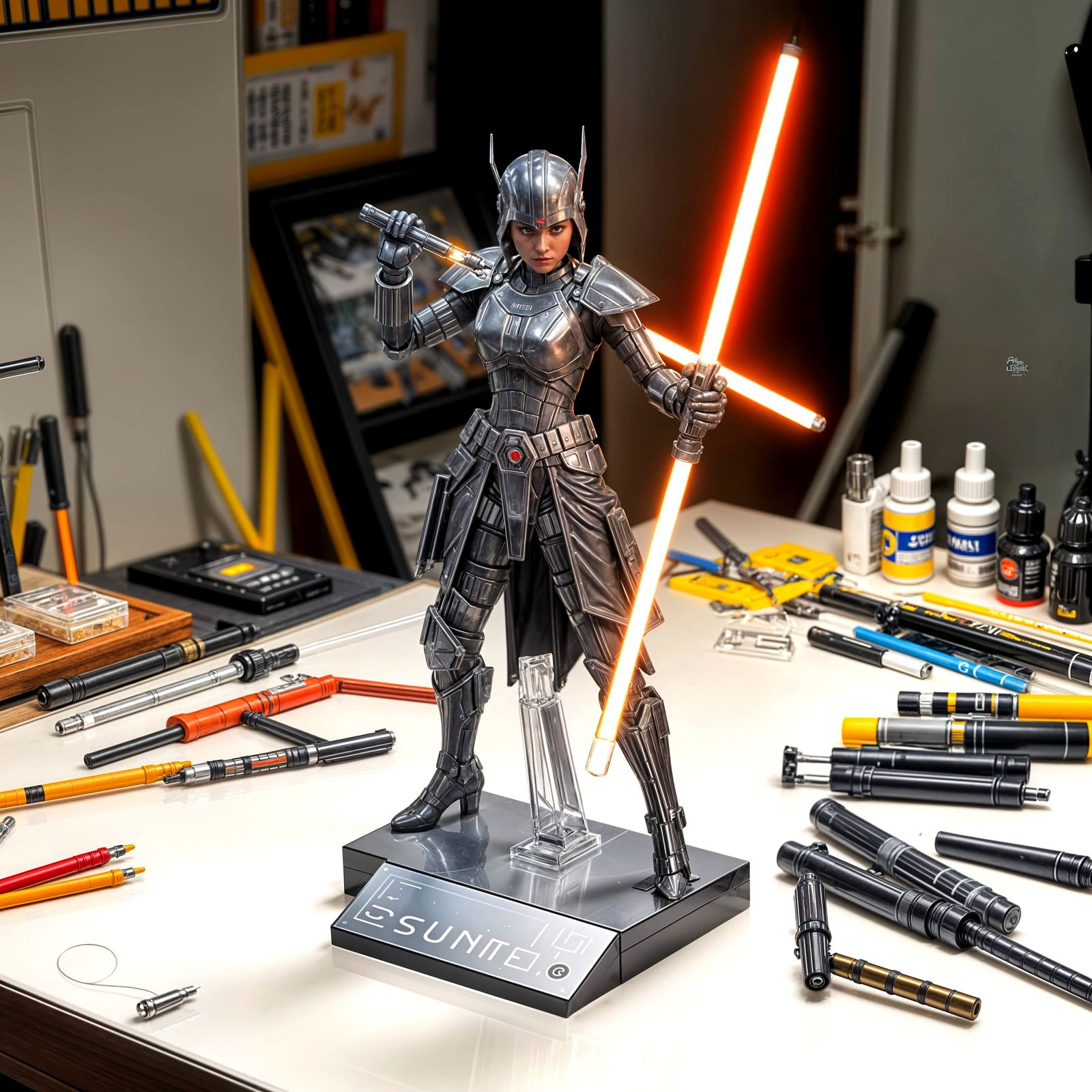 Cere Junda in Detailed Sci-Fi Model Style