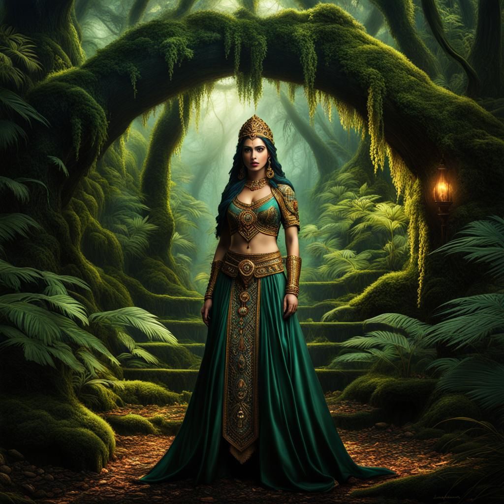 The Huldra is a captivating figure in Scandinavian folklore